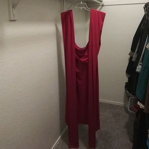 Red tie dress never worn